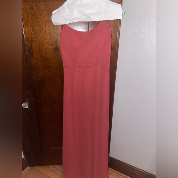 Mori Lee Style 21559 Dress in Terracota - Picture 2 of 4